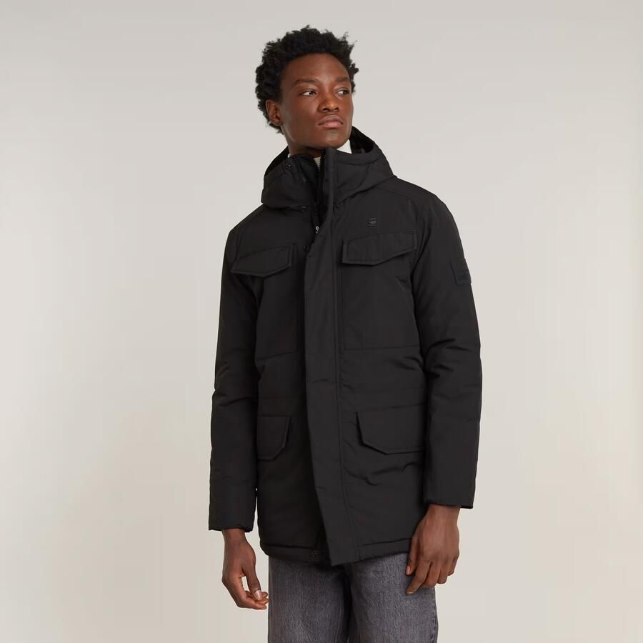 G-Star RAW Vodan Gewatteerde Parka Met Capuchon Zwart Heren