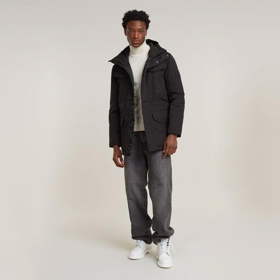 G-Star RAW Vodan Gewatteerde Parka Met Capuchon Zwart Heren - Foto 2