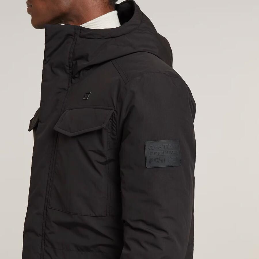 G-Star RAW Vodan Gewatteerde Parka Met Capuchon Zwart Heren - Foto 3