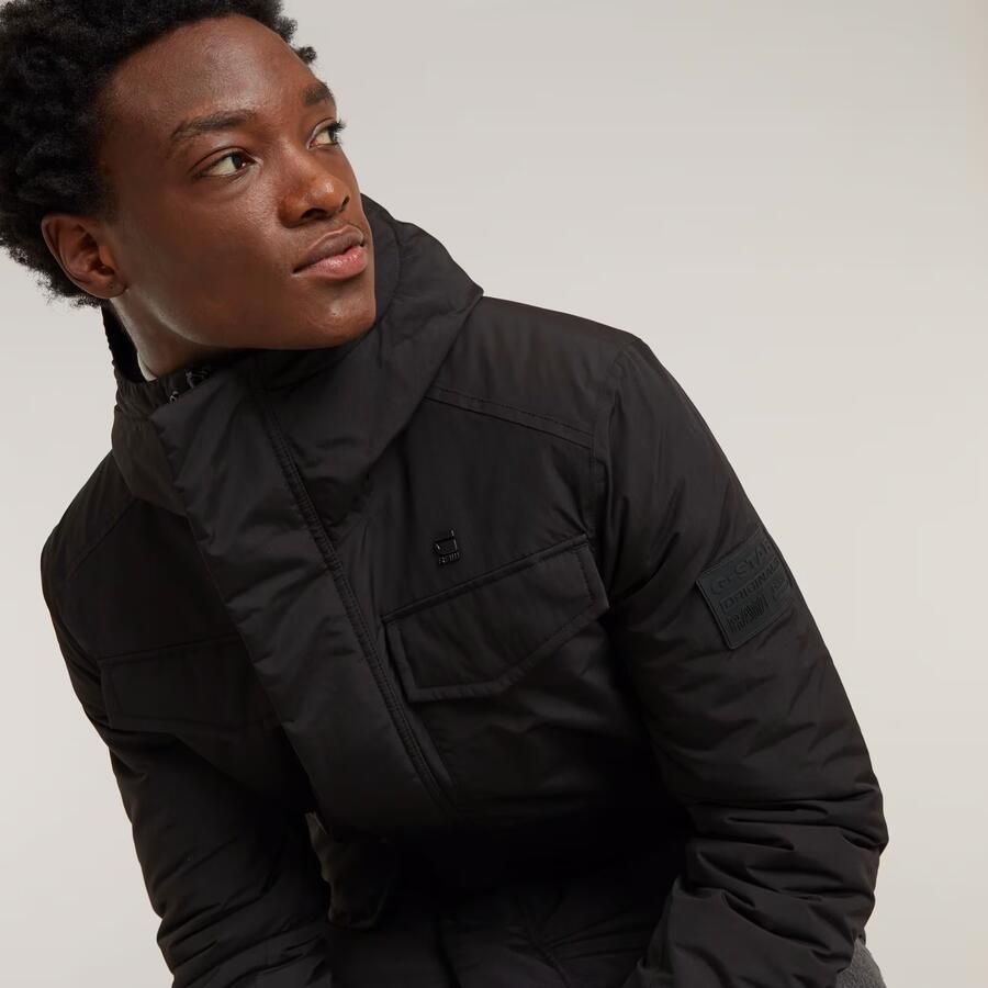 G-Star RAW Vodan Gewatteerde Parka Met Capuchon Zwart Heren - Foto 4