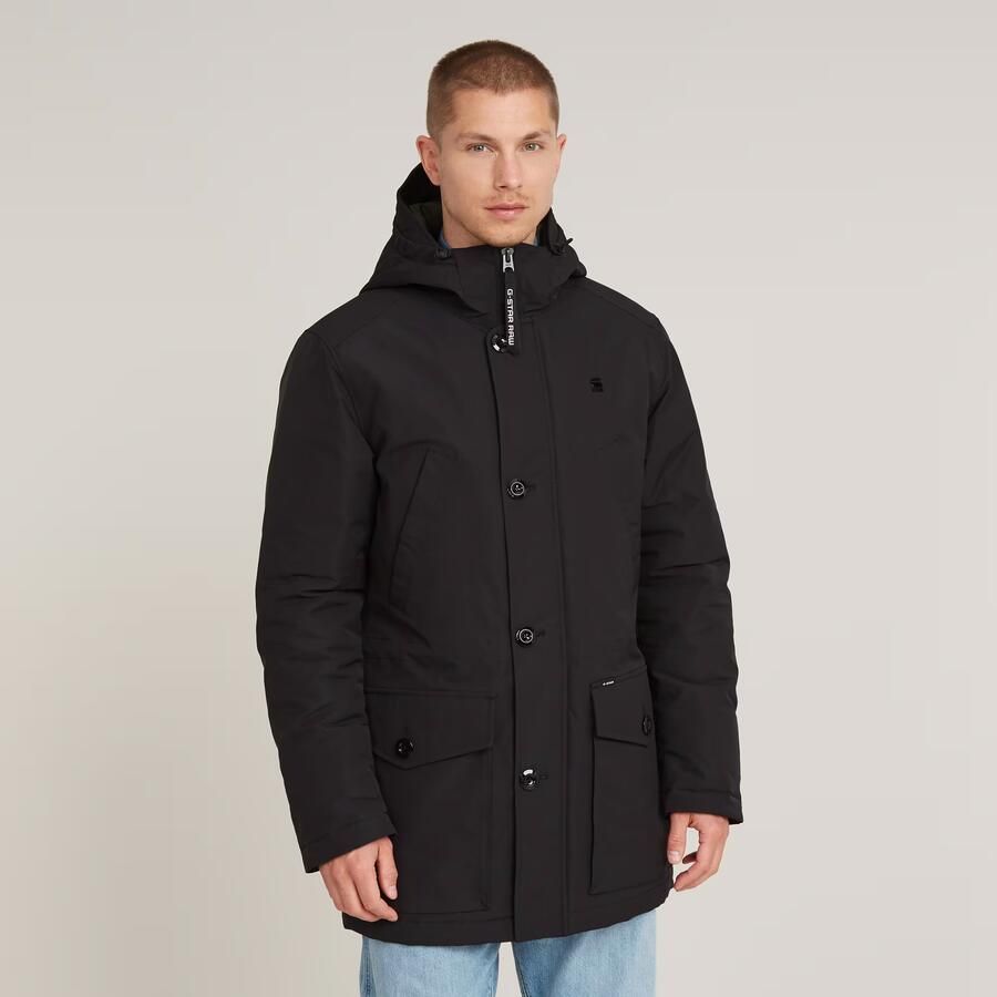 G-Star RAW Vodan Gewatteerde Parka Met Capuchon Zwart Heren - Foto 1