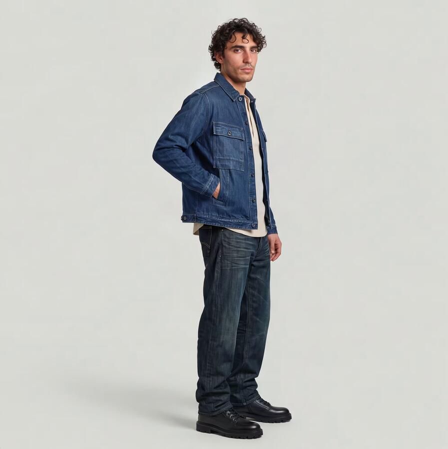 G-Star RAW Waffle Henley Relaxed T-Shirt Wit Heren - Foto 2
