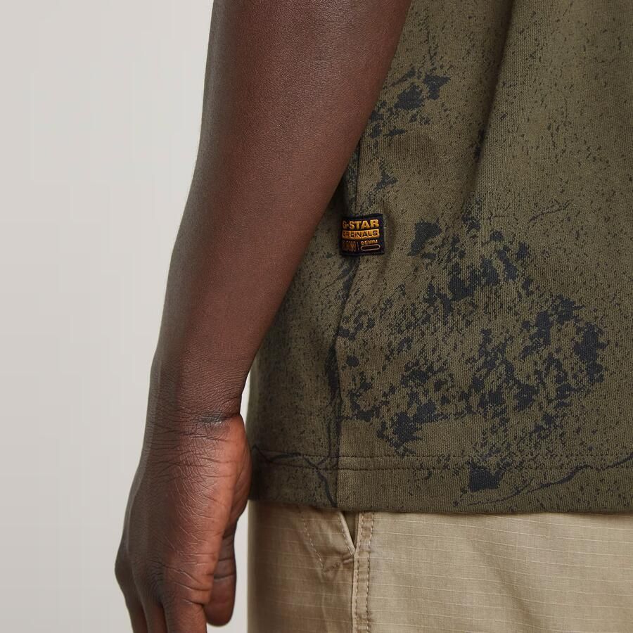 G-Star RAW Wash Allover T-Shirt Meerkleurig Heren - Foto 2