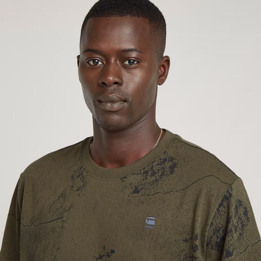 G-Star RAW Wash Allover T-Shirt Meerkleurig Heren - Foto 3