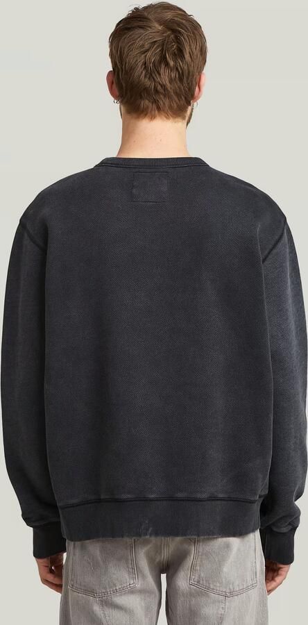 G-Star RAW Wash Panel Sweater Zwart Heren - Foto 6