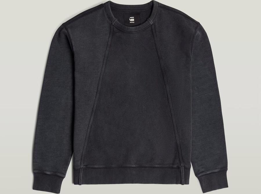 G-Star RAW Wash Panel Sweater Zwart Heren - Foto 4