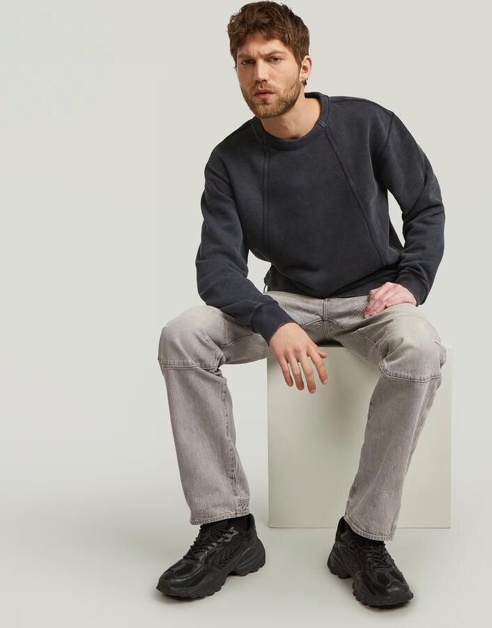G-Star RAW Wash Panel Sweater Zwart Heren - Foto 3
