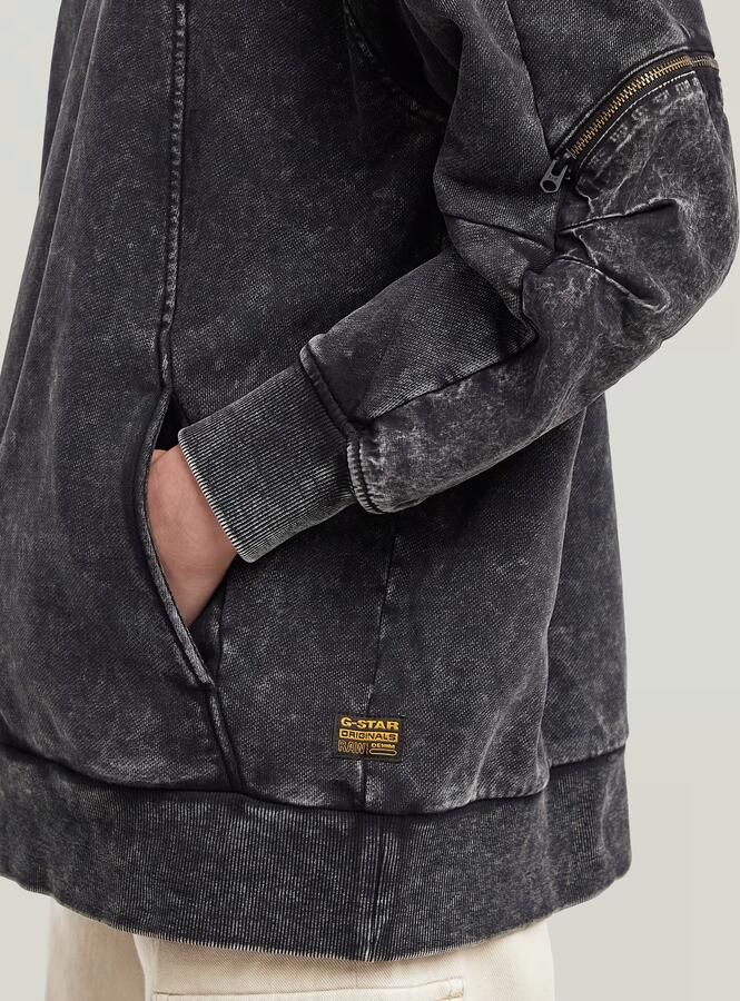 G-Star RAW Washed 3D Mix Oversized Sweater Zwart Dames - Foto 3