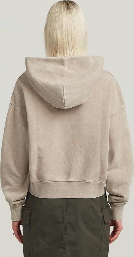 G-Star Raw Sweater D27726 D969 WASHED A LINE SCRIPT HDD-H714 DK BRICK SMOKEY - Foto 4