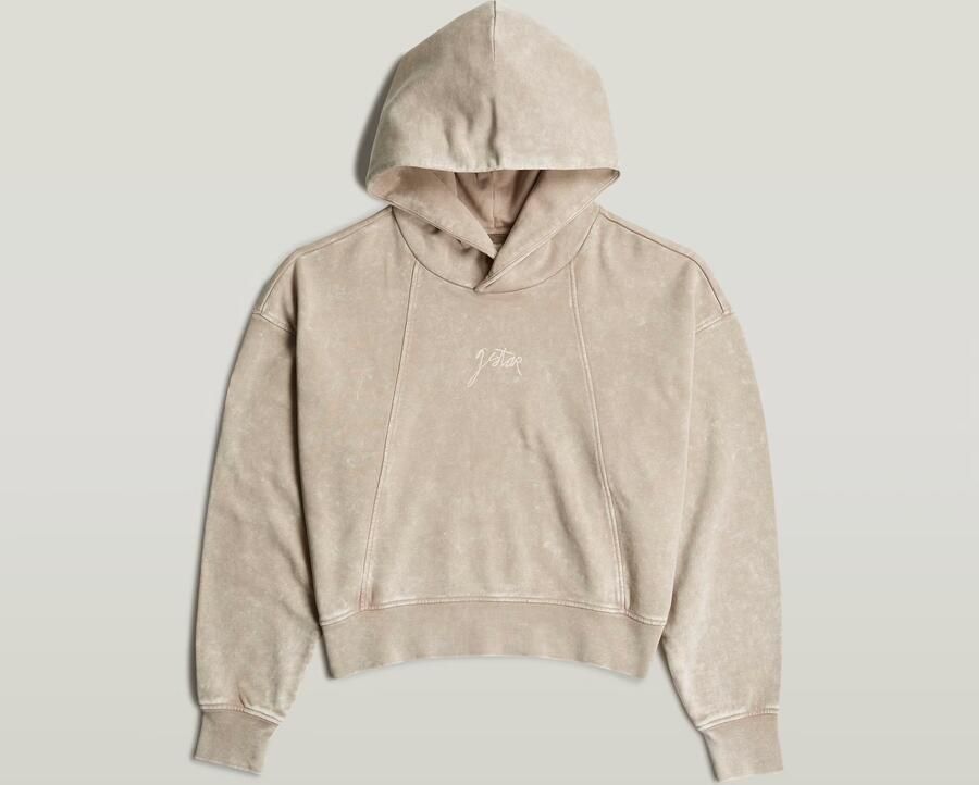 G-Star Raw Sweater D27726 D969 WASHED A LINE SCRIPT HDD-H714 DK BRICK SMOKEY - Foto 2