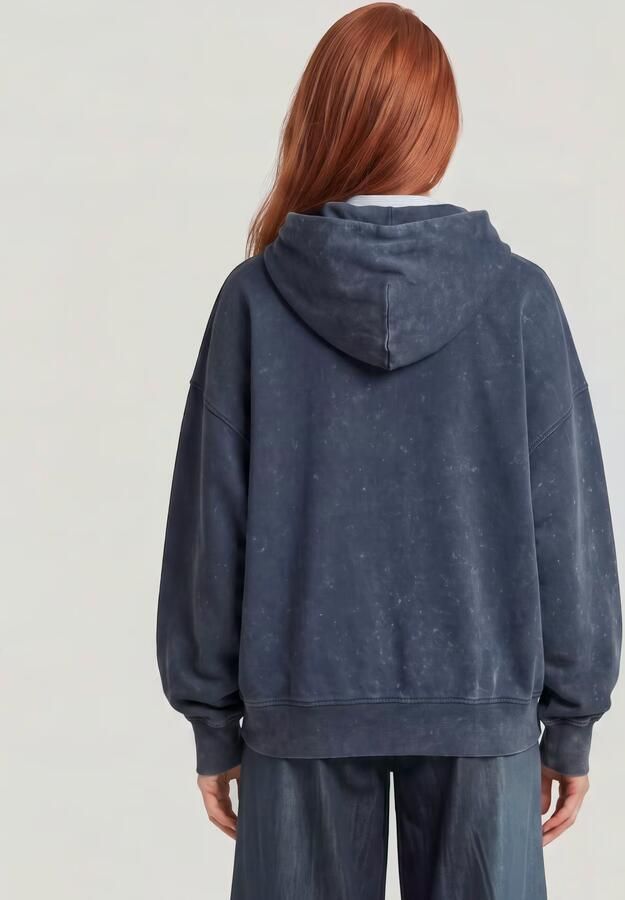 G-Star RAW Washed A-Line Script Hoodie Donkerblauw Dames - Foto 5