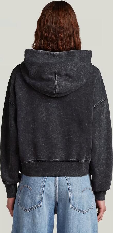 G-Star Raw Sweater D27726 D969 WASHED A LINE SCRIPT HDD-H590 DK BLACK SMOKEY - Foto 6