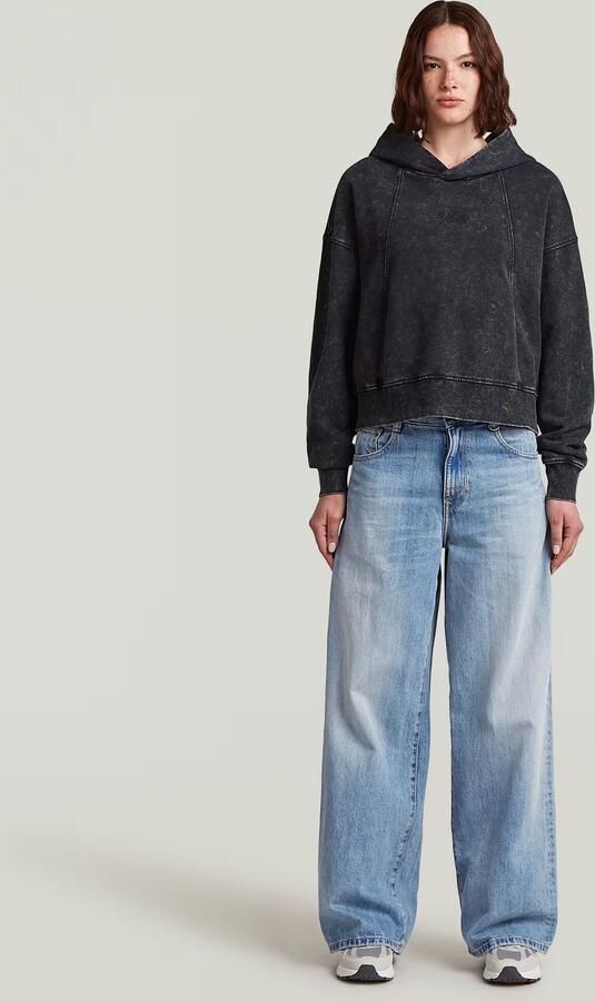 G-Star Raw Sweater D27726 D969 WASHED A LINE SCRIPT HDD-H590 DK BLACK SMOKEY - Foto 5