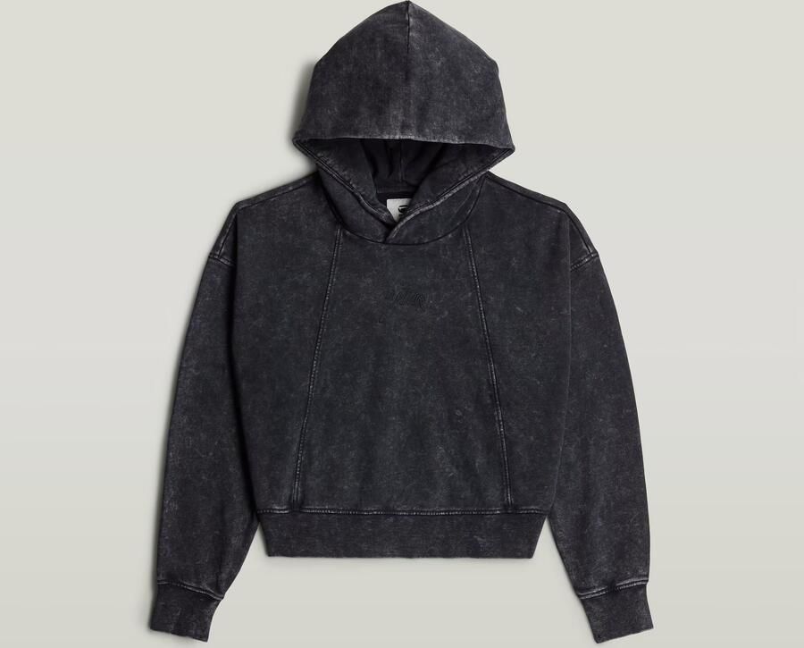 G-Star Raw Sweater D27726 D969 WASHED A LINE SCRIPT HDD-H590 DK BLACK SMOKEY - Foto 2