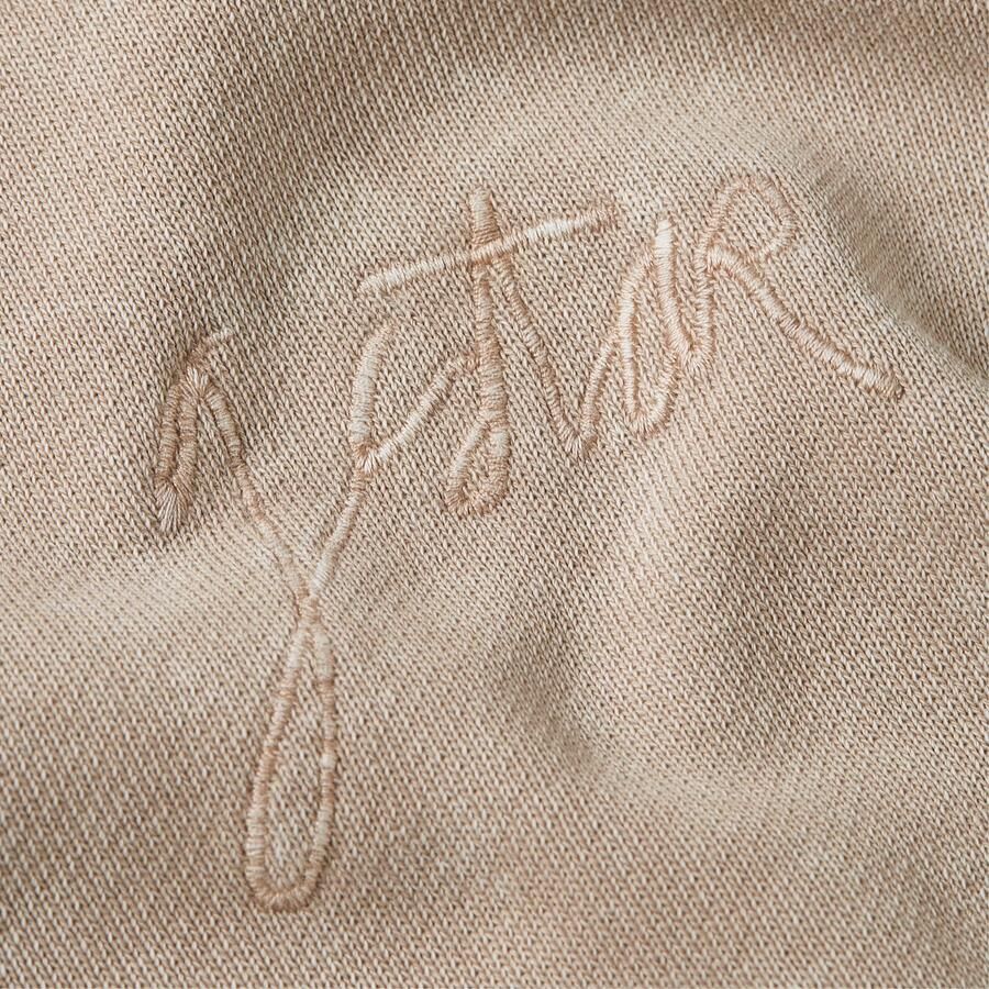 G-Star RAW Washed A Line Script Sweater Beige Dames