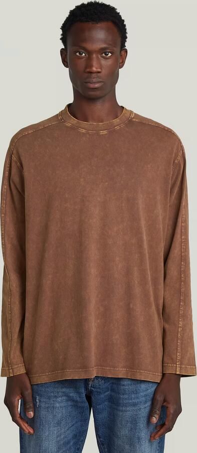 G-Star RAW Washed Boxy T-shirt Bruin Heren - Foto 7