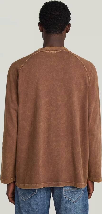 G-Star RAW Washed Boxy T-shirt Bruin Heren - Foto 4