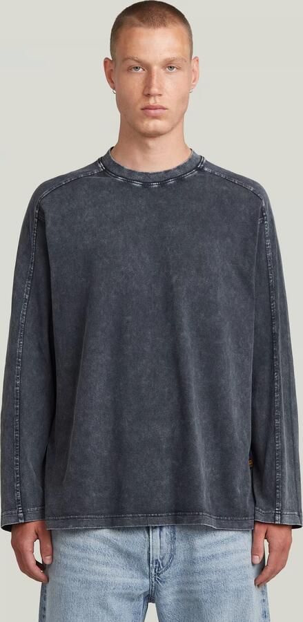G-Star RAW Washed Boxy T-shirt Donkerblauw Heren - Foto 6