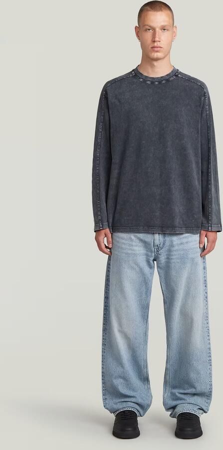 G-Star RAW Washed Boxy T-shirt Donkerblauw Heren - Foto 4