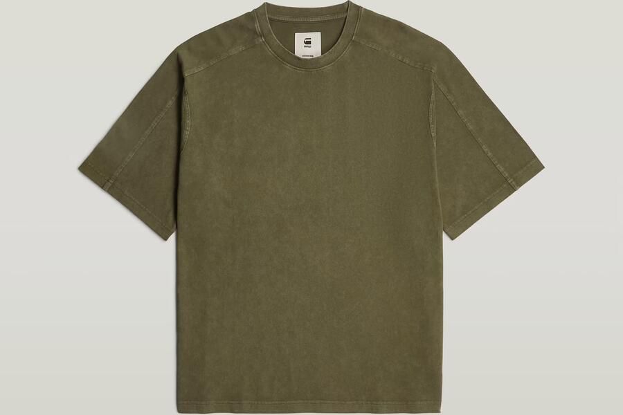 G-Star RAW Washed Boxy T-shirt Groen Heren - Foto 4