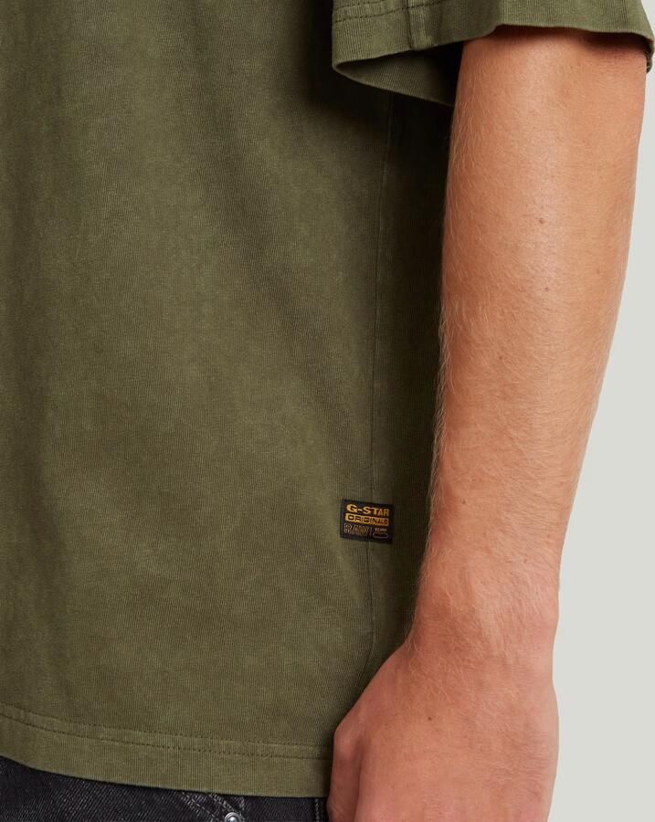 G-Star RAW Washed Boxy T-shirt Groen Heren - Foto 3