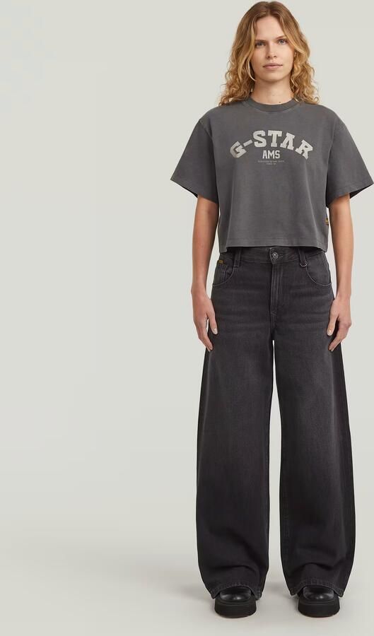 G-Star RAW Washed Boxy T-Shirt Zwart Dames - Foto 4