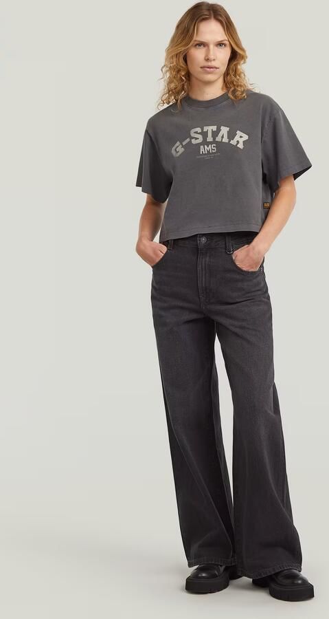 G-Star RAW Washed Boxy T-Shirt Zwart Dames - Foto 6