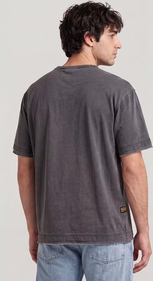 G-Star RAW Washed Distressed Relaxed T-Shirt Zwart Heren - Foto 5