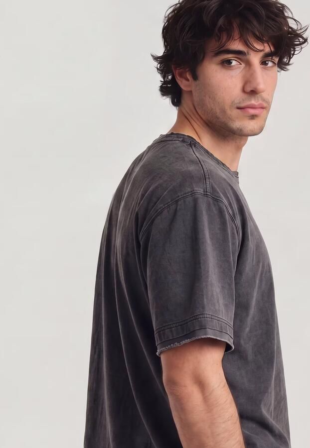 G-Star RAW Washed Distressed Relaxed T-Shirt Zwart Heren - Foto 4