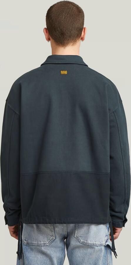 G-Star RAW Washed Fabric Mix Loose Sweater Donkerblauw Heren - Foto 6