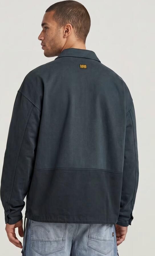 G-Star RAW Washed Fabric Mix Loose Sweater Donkerblauw Heren - Foto 5