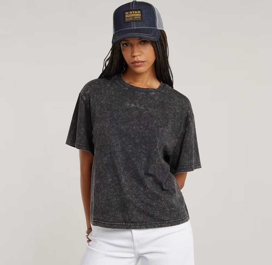 G-Star RAW Washed G-Script T-shirt Grijs Dames - Foto 2