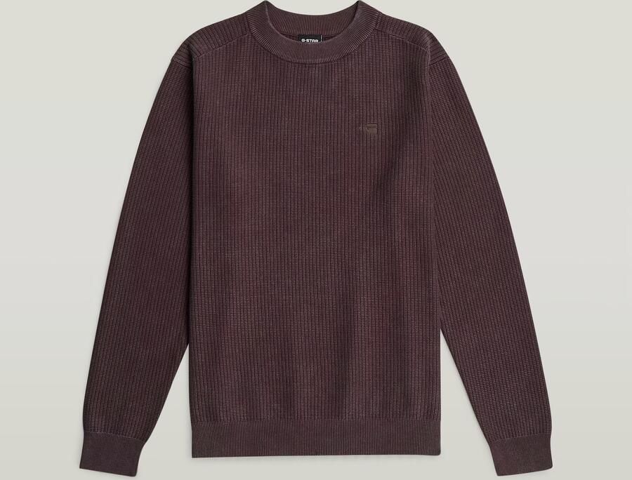 G-Star RAW Washed Gebreide Trui Bruin Heren - Foto 3