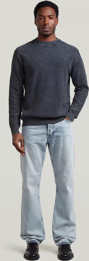 G-Star RAW Washed Gebreide Trui Donkerblauw Heren - Foto 7