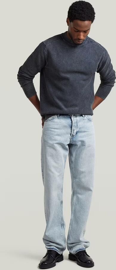 G-Star RAW Washed Gebreide Trui Donkerblauw Heren - Foto 6