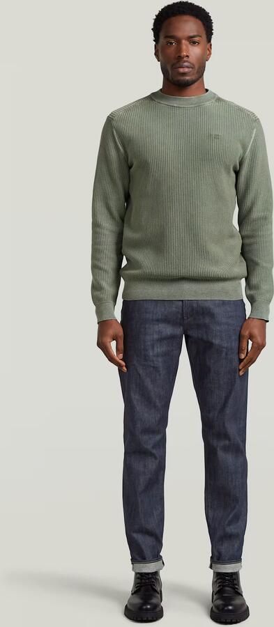 G-Star RAW Washed Gebreide Trui Groen Heren - Foto 7