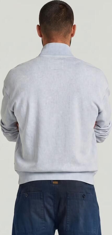 G-Star RAW Washed HB Relaxed Half Zip Sweater Lichtblauw Heren - Foto 6