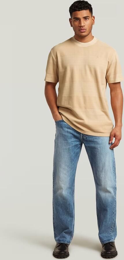 G-Star RAW Washed Jacquard T-Shirt Beige Heren - Foto 6