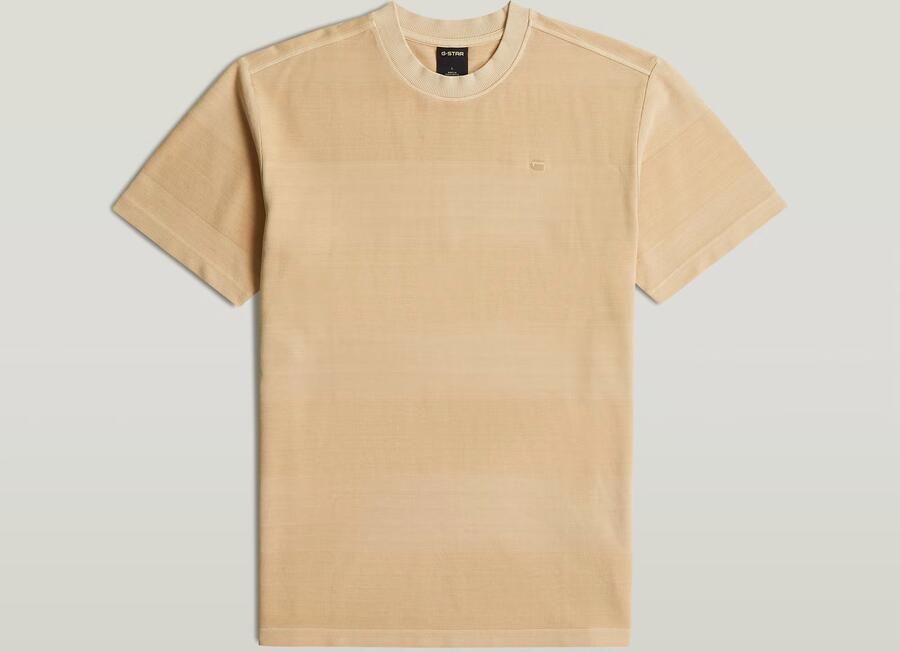 G-Star RAW Washed Jacquard T-Shirt Beige Heren - Foto 3