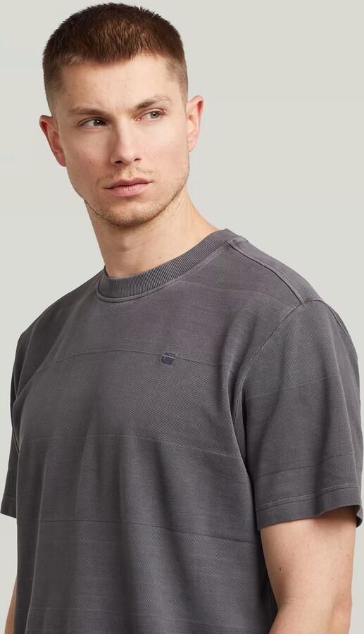 G-Star RAW Washed Jacquard T-Shirt Grijs Heren - Foto 4