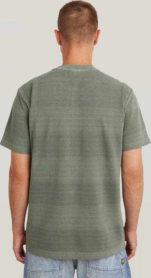 G-Star RAW Washed Jacquard T-Shirt Groen Heren - Foto 5