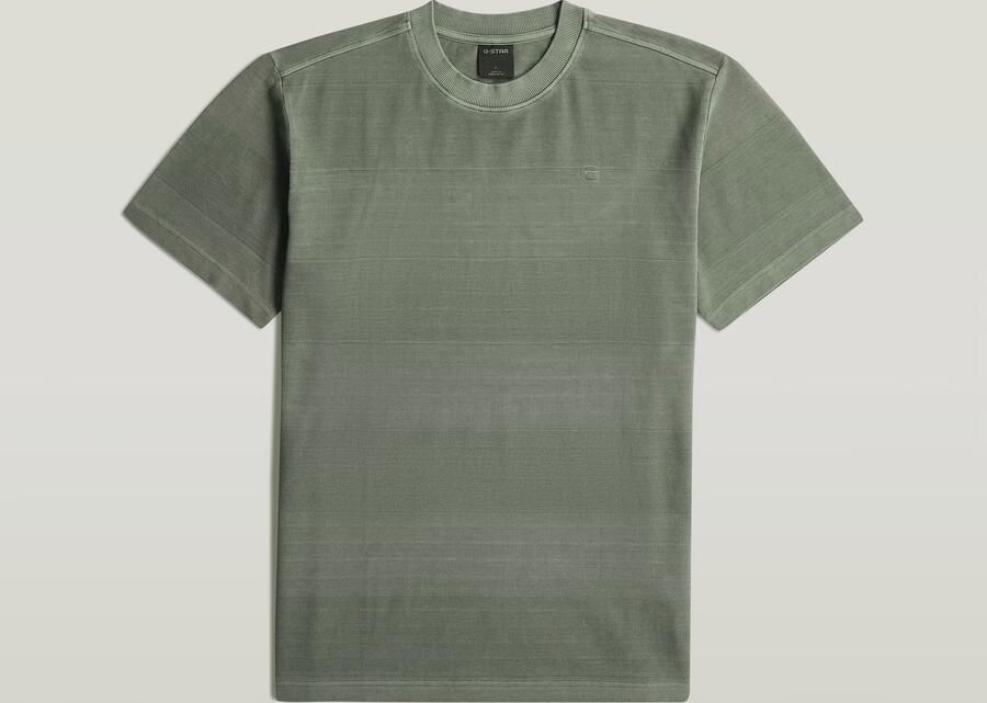 G-Star RAW Washed Jacquard T-Shirt Groen Heren - Foto 4