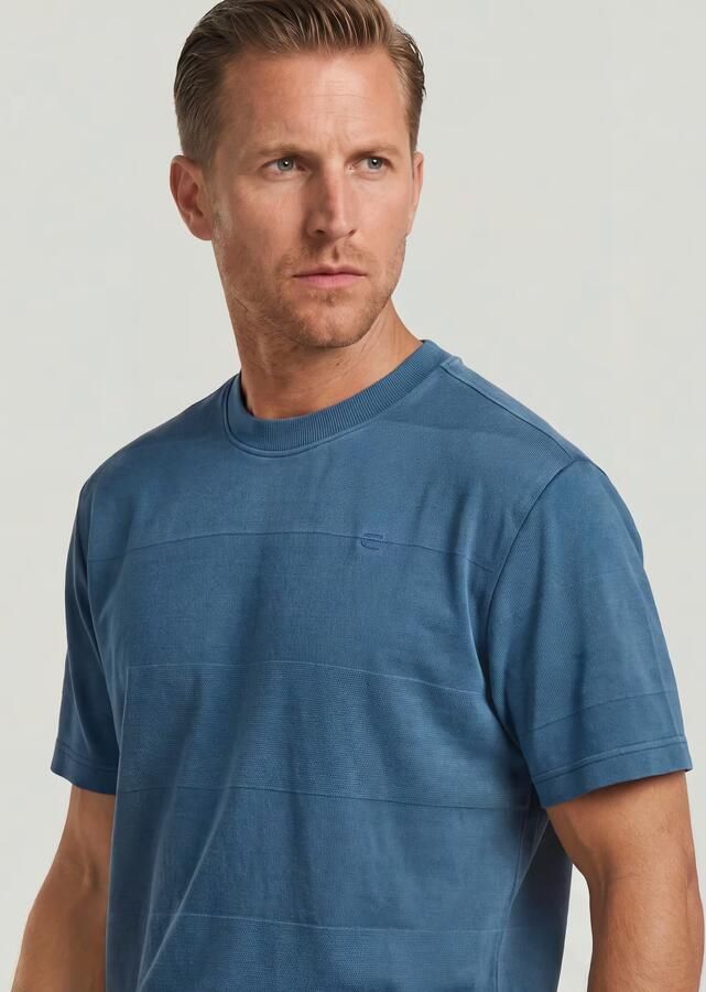 G-Star RAW Washed Jacquard T-Shirt Midden blauw Heren - Foto 4