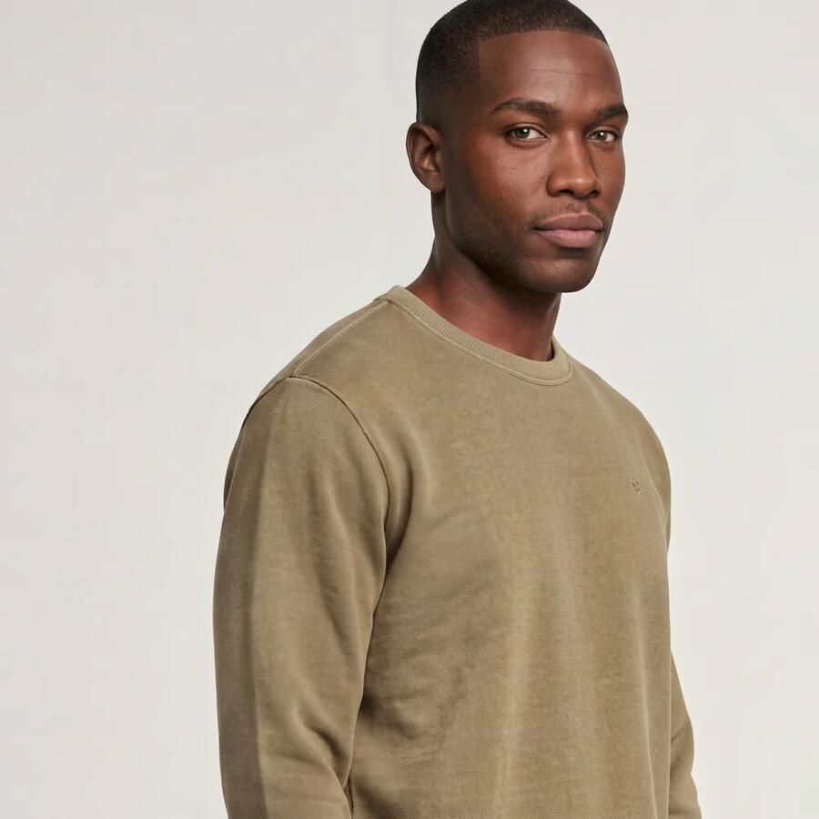 G-Star RAW Washed Longsleeve Sweater Beige Heren - Foto 4