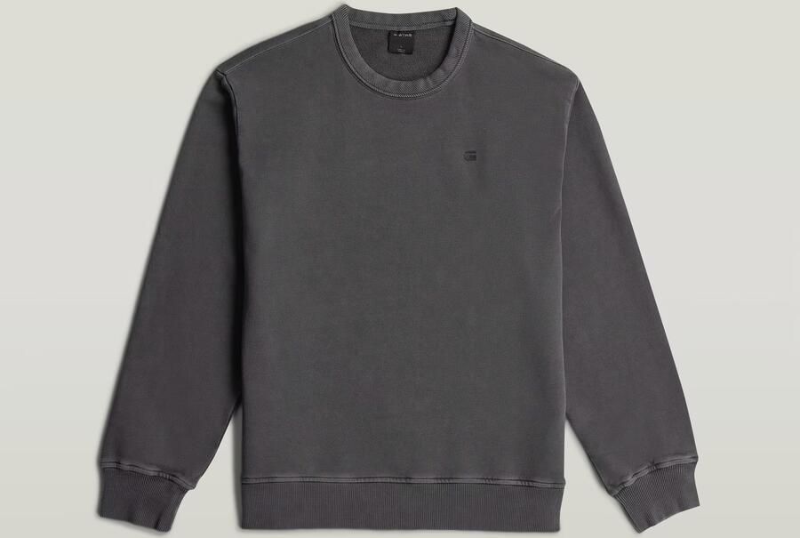 G-Star RAW Washed Longsleeve Sweater Zwart Heren - Foto 5