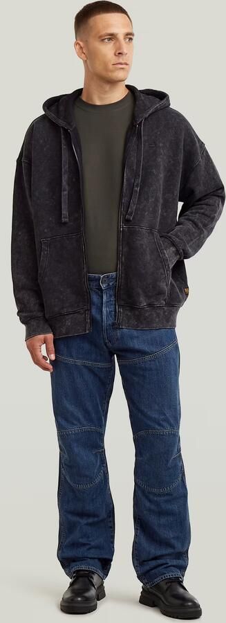 G-Star RAW Washed Loose Full Zip Hoodie Zwart Heren - Foto 6