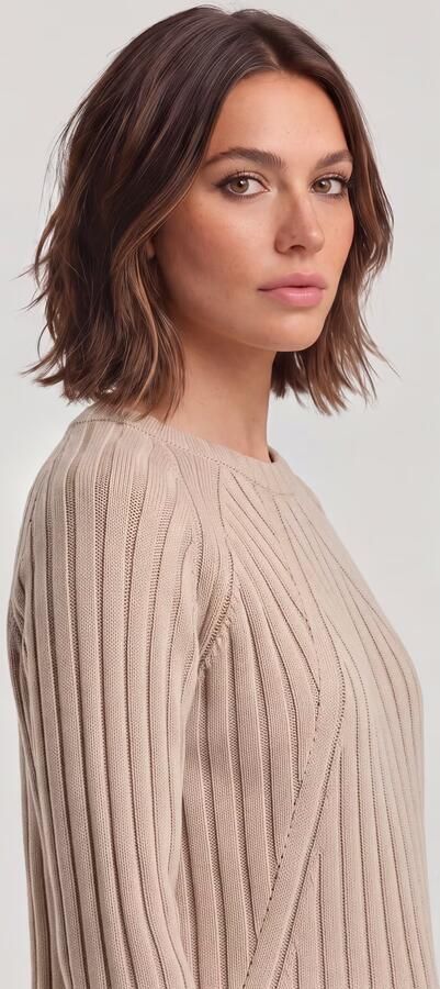 G-Star RAW Washed Loose Gebreide Trui Beige Dames - Foto 6