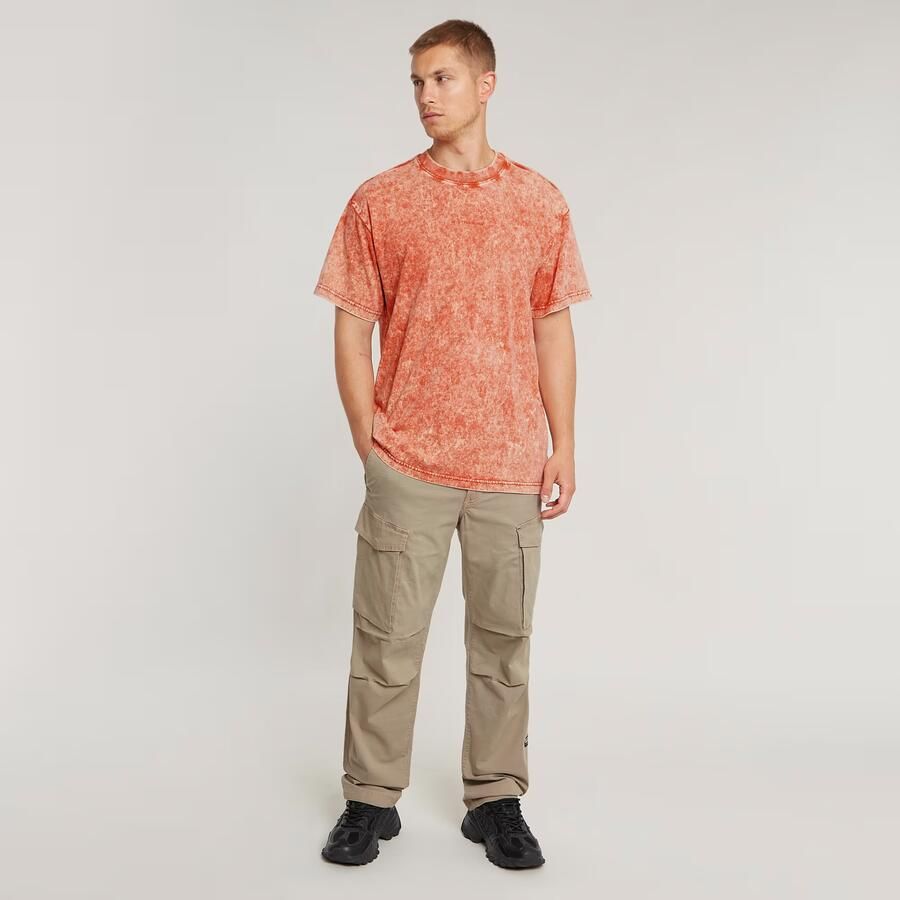 G-Star RAW Washed Loose T-Shirt Rood Heren