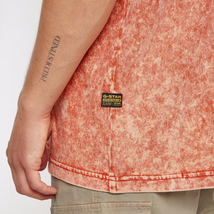 G-Star RAW Washed Loose T-Shirt Rood Heren - Foto 2