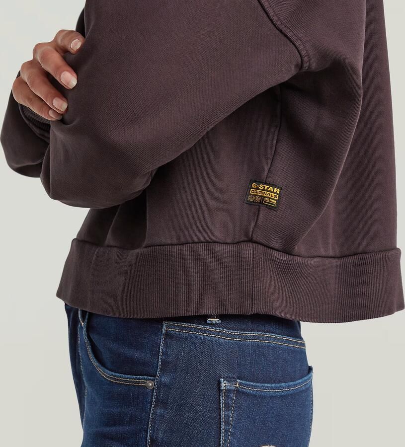 G-Star RAW Washed Loose V Sweater Bruin Dames - Foto 3